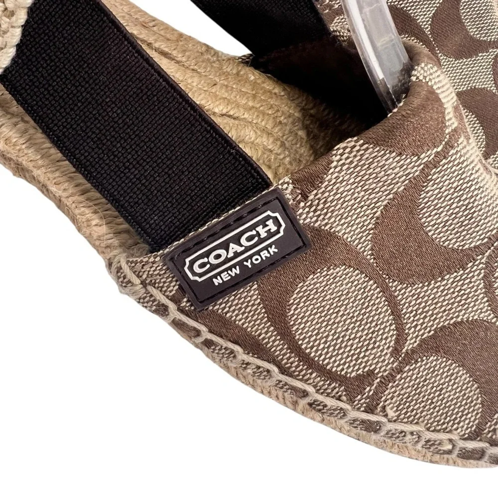 Coach Rayanne Espadrille Sling Flat Brown/Tan